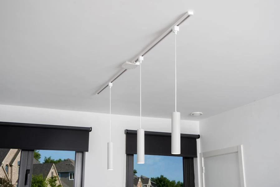 Lucide TRACK FLORIS Hanglamp - 1-fase Railsysteem / Railverlichting - 1xGU10 - Wit (Uitbreiding) - sfeer 5